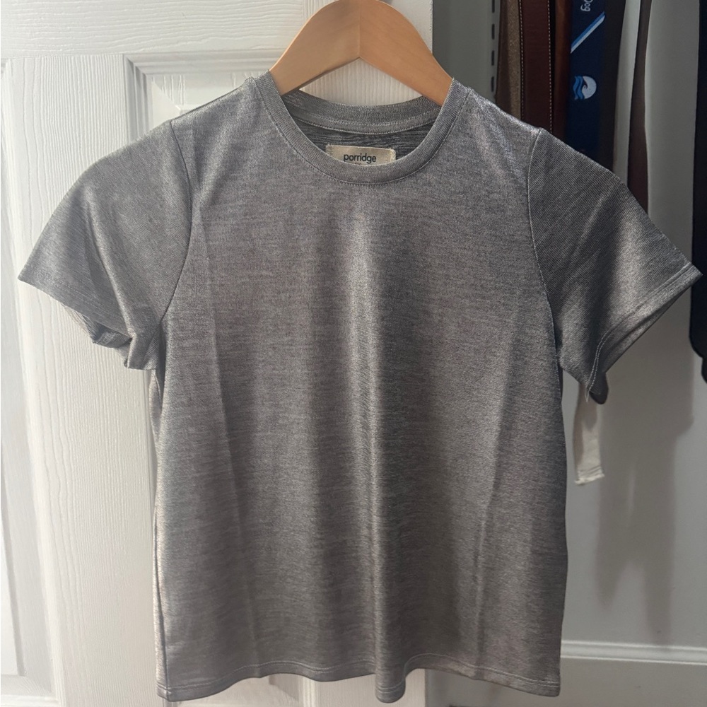 NWOT Anthropology shiny tee